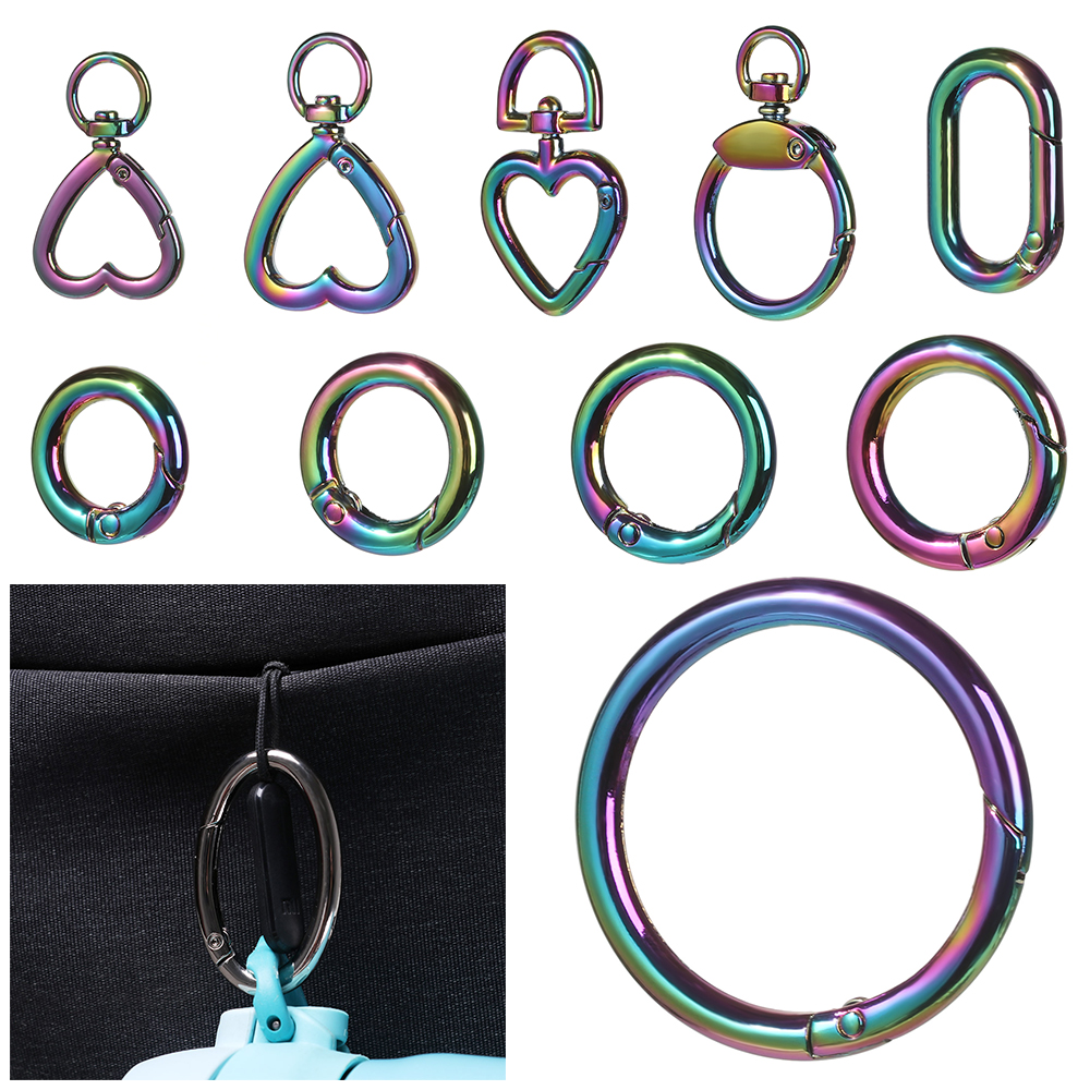 Khóa Vòng Kim Loại Dạng Xích Hình Trái Tim Bằng Kim Loại Gắn Thắt Lưng Túi Xách/Túi Xách