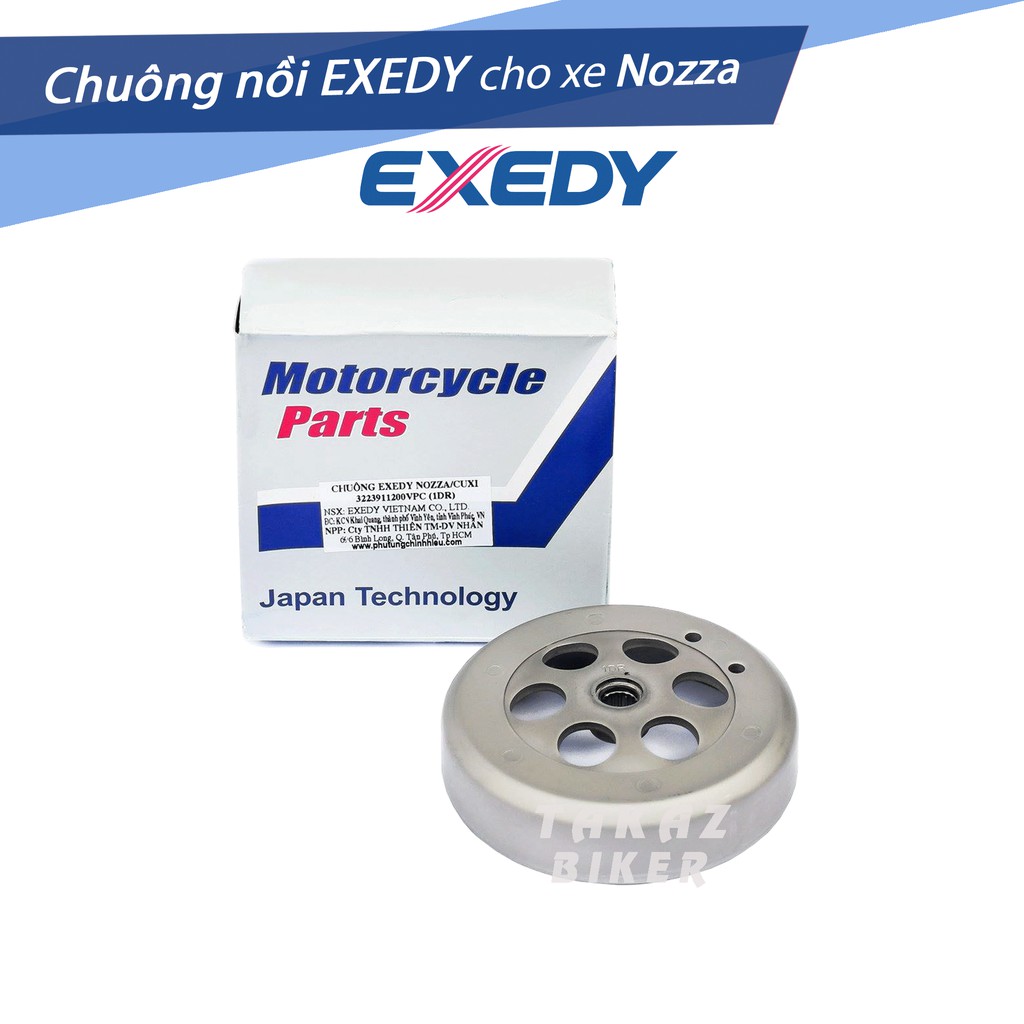 A2 Chuông nồi Exedy dùng cho xe tay ga Yamaha Nozza đời đầu hãng Exedy