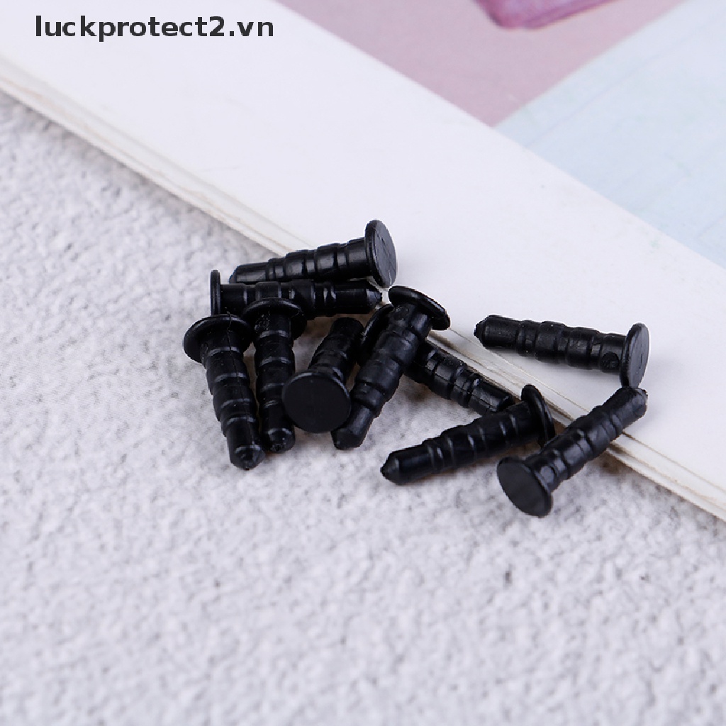 Bộ 10 Nút Bịt Chống Bụi Cho Lỗ Cắm Tai Nghe Điện Thoại 3.5mm Bằng Nhựa