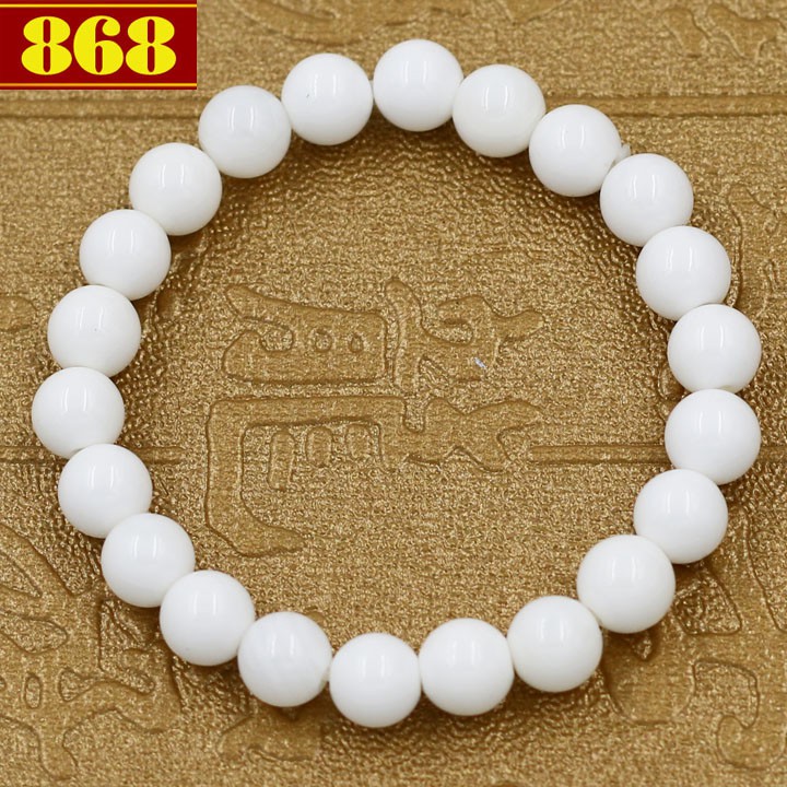 Vòng chuỗi san hô trắng 8 ly 22 hạt