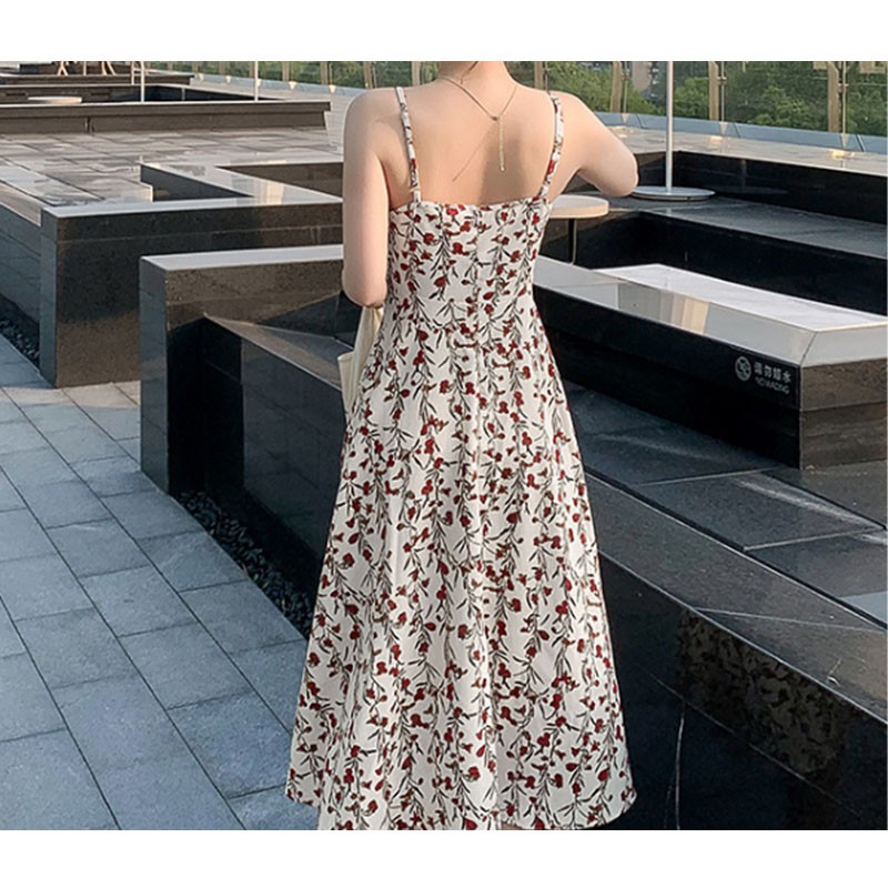 Đầm Hoa Hai Dây Thời Trang Xinh Xắn Cho Nữ | BigBuy360 - bigbuy360.vn