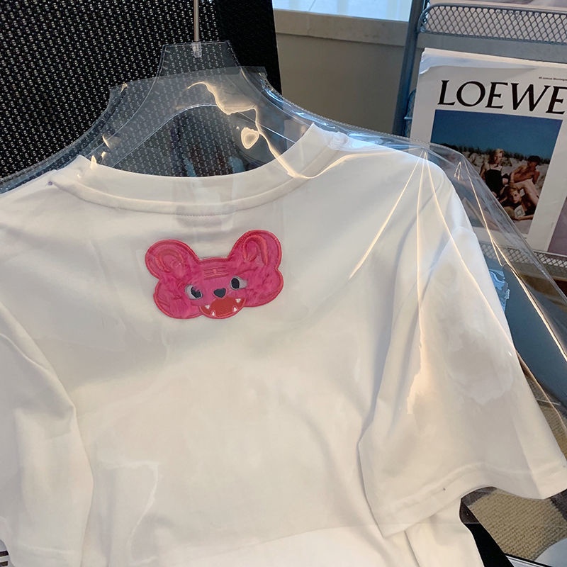 Áo Thun Nữ Ngắn Tay In Hình Hoạt Hình Thời Trang