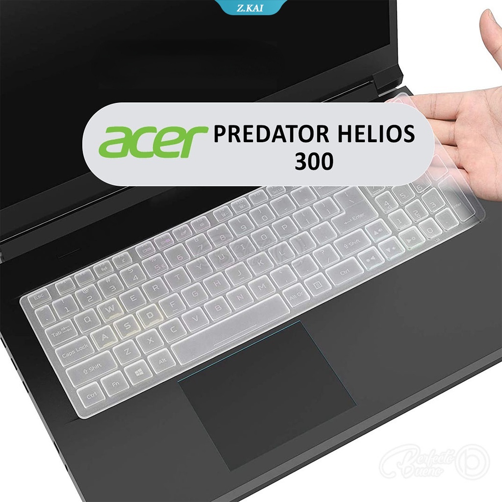 Miếng Dán Bàn Phím Laptop 15.6" Bằng Silicon Chống Thấm Nước/ Bụi Bẩn Cho Laptop Acer Predator Helios 300 PH315-52/53/54 PH317-53/54