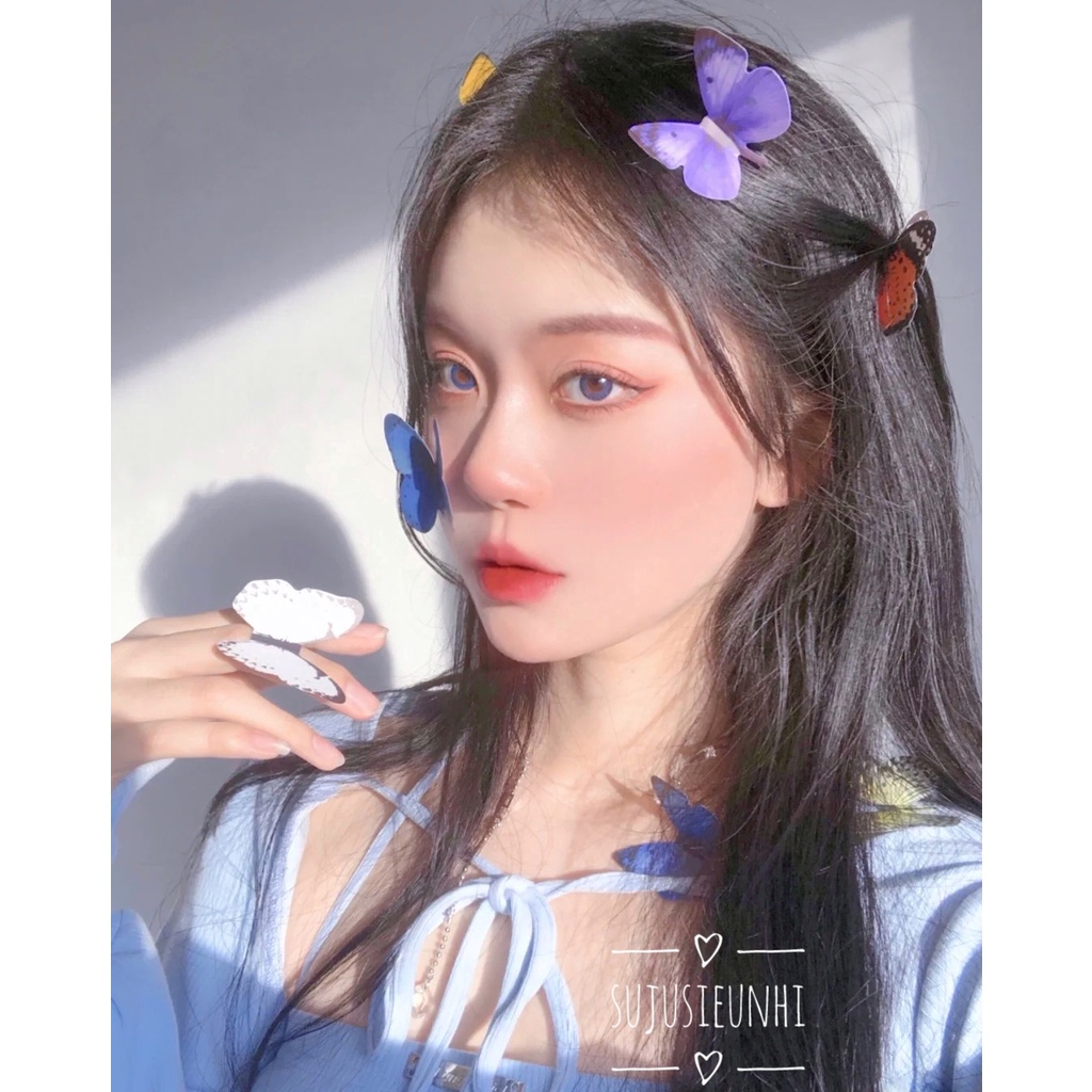 CÓ VIDEO-Set bướm nhựa và hoa hồng makeup, phụ kiện chụp ảnh nghệ thuật, trang trí