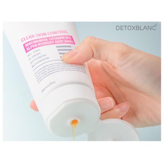 Sữa rửa mặt thải độc sinh học Detox blanc 150ml tem qr code