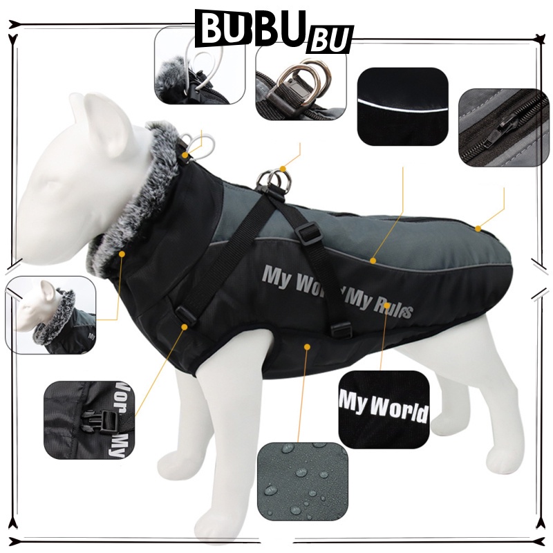 Áo khoác phao giữ ấm thời trang mùa đông cho chó cưng