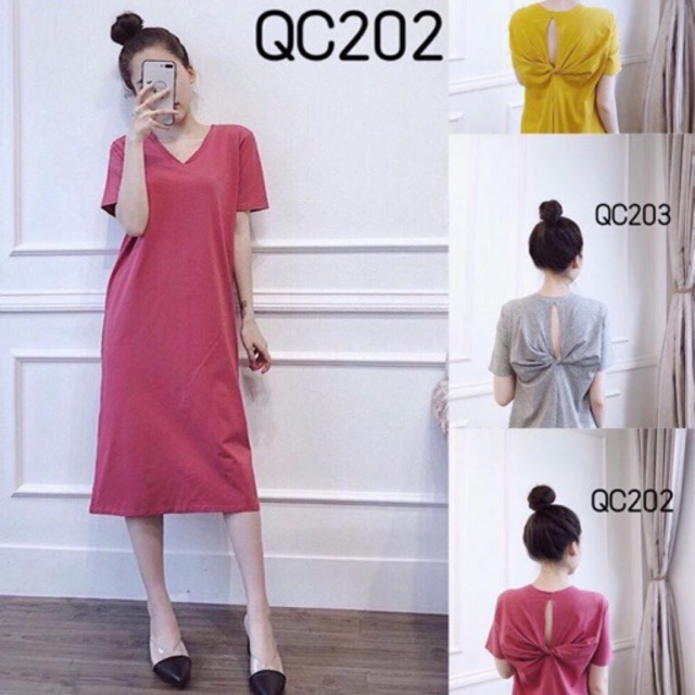 VÁY XUÔNG COTTON XOẮN LƯNG CÁCH ĐIỆU
