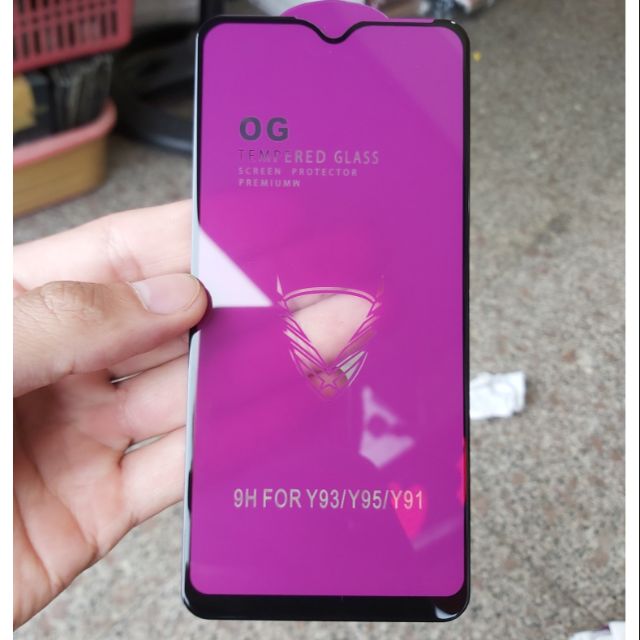 Kính cường lực OG cho Y93/Y95/Y91 Full màn hình ( Bảo vệ máy siêu tốt )