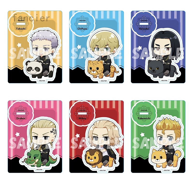 Mô hình nhân vật anime Tokyo Revengers Manjiro Ken Takemichi Hinata Atsushi có giá đỡ acrylic