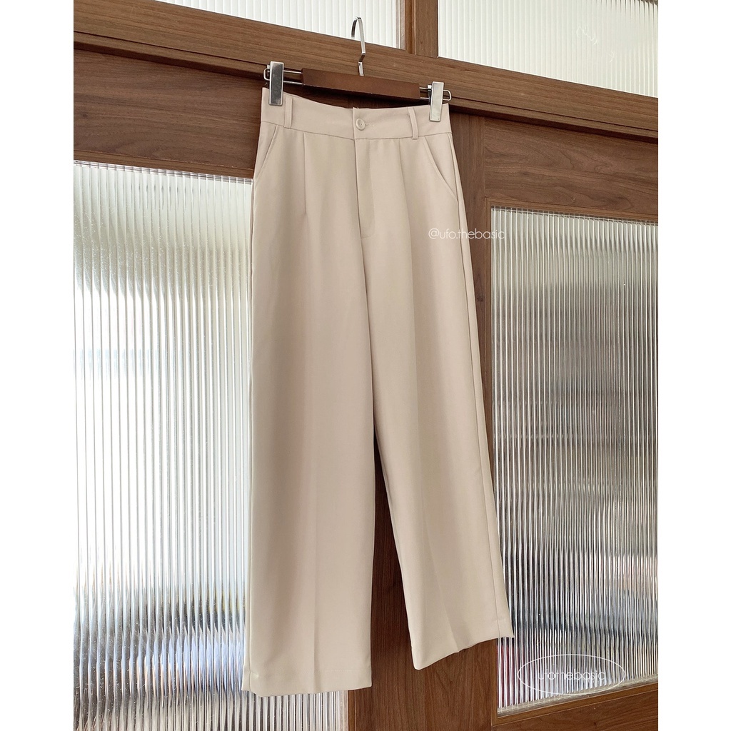Quần ống rộng dáng suông lửng các màu – Basic Trousers – ufo.thebasic