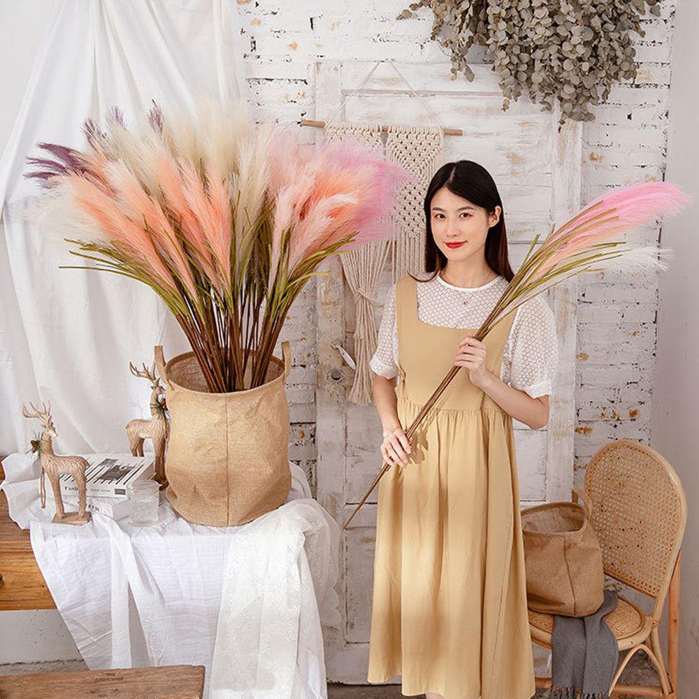 Bó Hoa Pampas Nhân Tạo 40inch Dùng Trang Trí Nhà Cửa / Tiệc Cưới