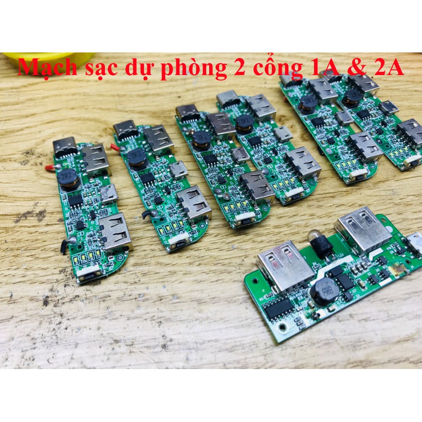 Combo 5 Mạch sạc dự phòng 5V2.2A 2 cổng giá rẻ - Hà Nội