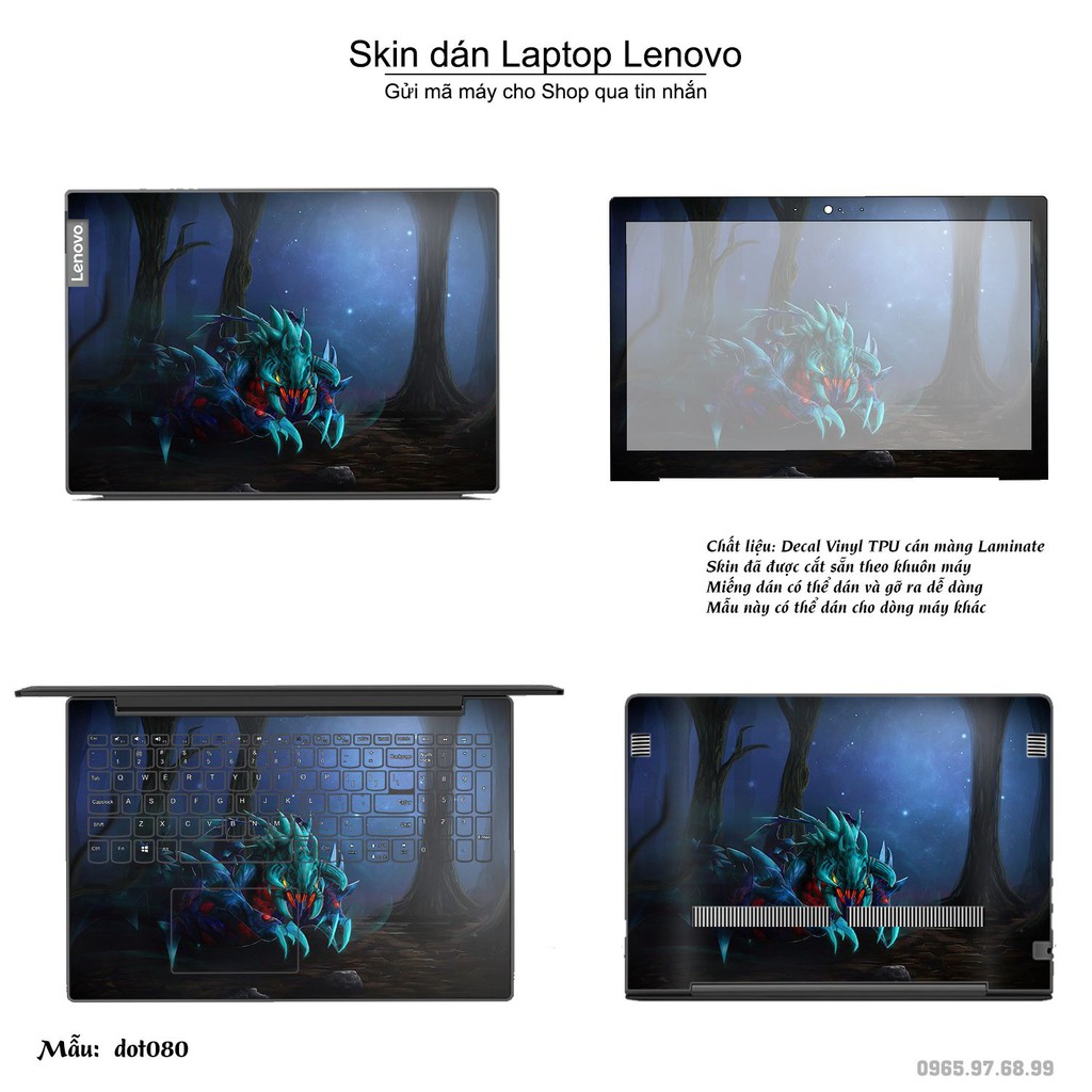 Skin dán Laptop Lenovo in hình Dota 2 nhiều mẫu 14 (inbox mã máy cho Shop)