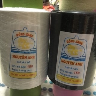 tơ vắt sổ nguyên anh sợi 150 màu trắng