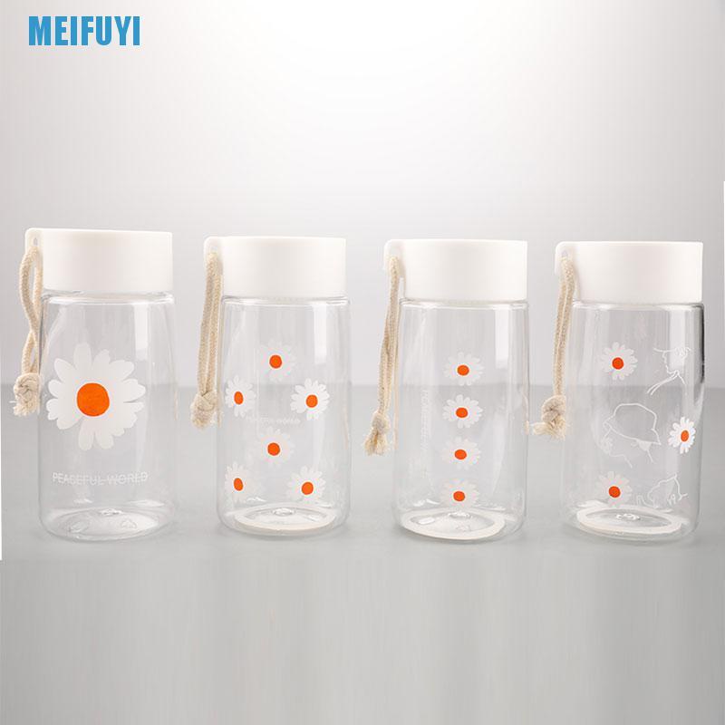 Bình Nước Nhựa Trong Suốt 500ml 439v Hình Hoa Cúc Nhỏ