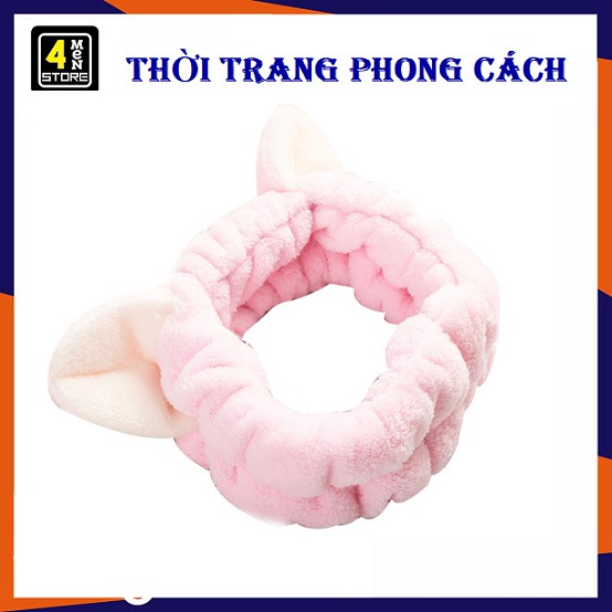 Băng Đô Nơ Tai Mèo ( Giao Màu Ngẫu Nhiên ) - Cao Cấp - Dày Chắc Chắn Mềm Mịn - Siêu Dễ Thương