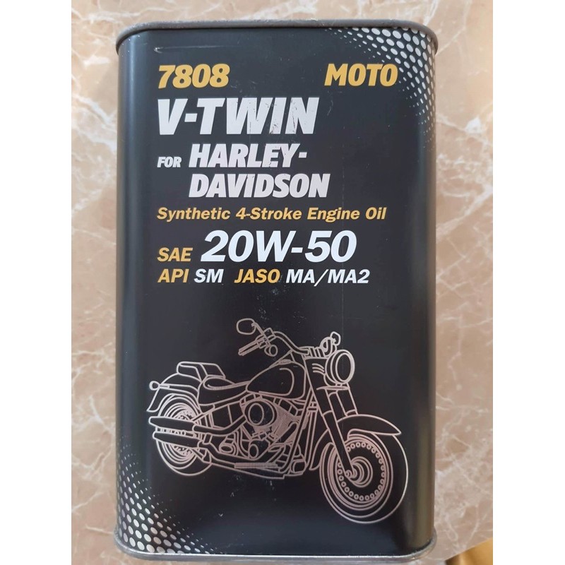 Nhớt Xe Harley Davidson V-Twin - Mannol 7808 V-Twin For Harley Davidson  20W-50
