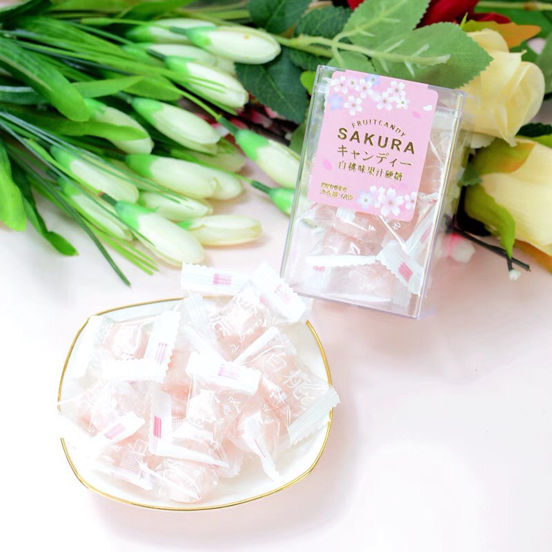 Kẹo Trái Cây Sakura Hương Đào - Hộp 68g