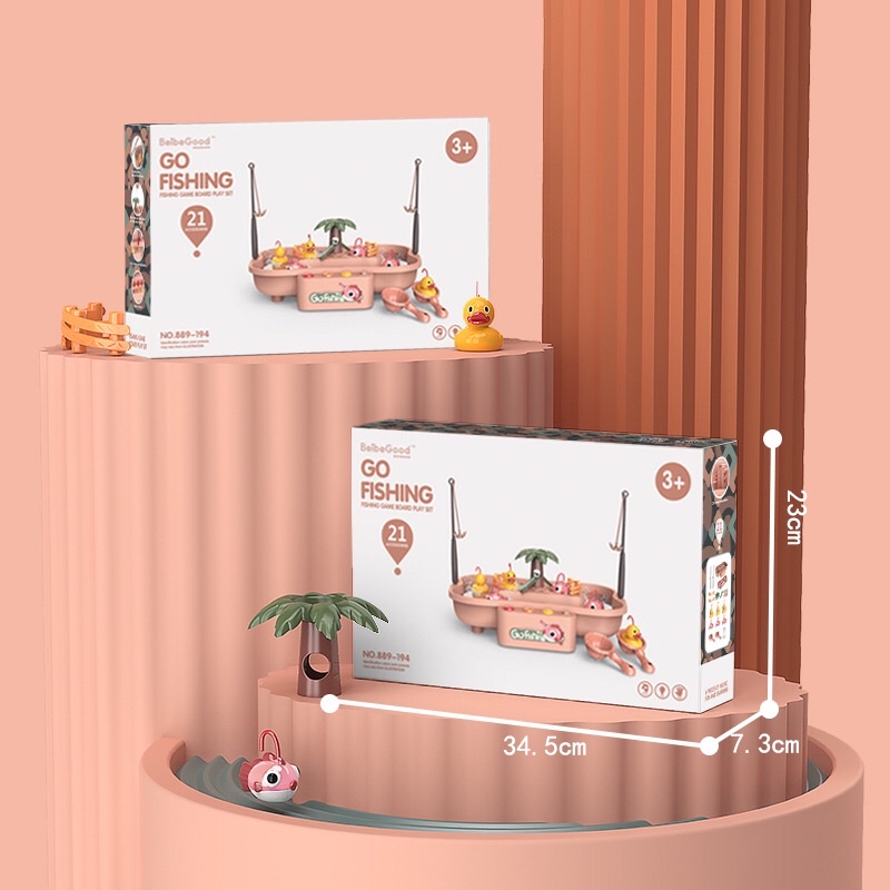 Bộ đồ chơi câu câu cá có bể nước nhạc và ánh sáng cho bé