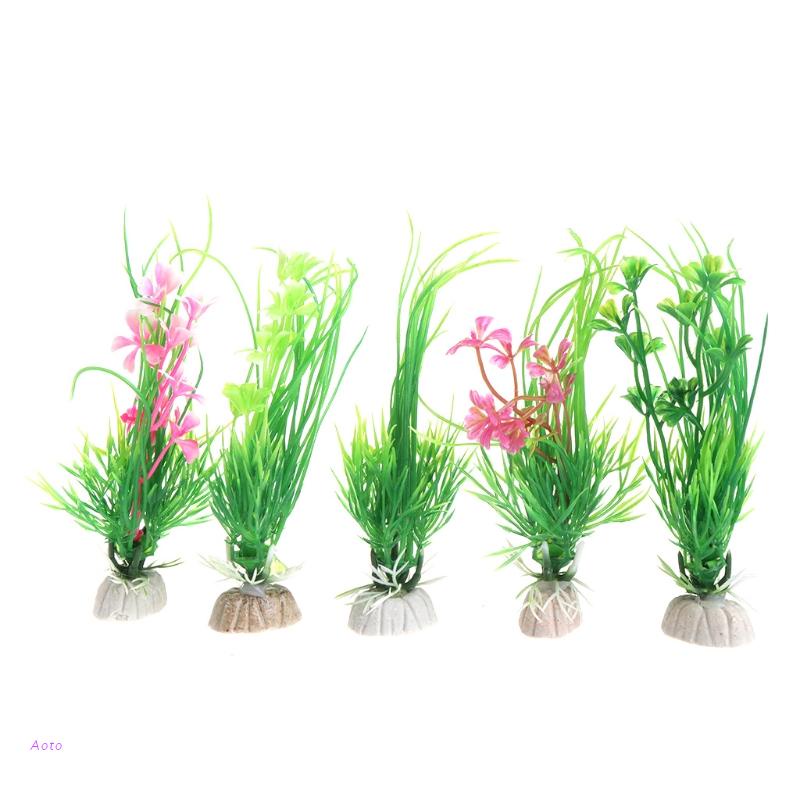 Cây Cỏ Nhựa Nhân Tạo Trang Trí Bể Cá