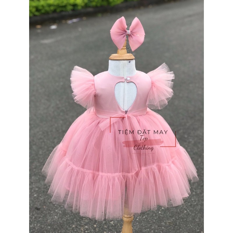 Đầm Công Chúa Lưng Tim Siêu Ngọt Ngào Cho Bé by Tep Clothing