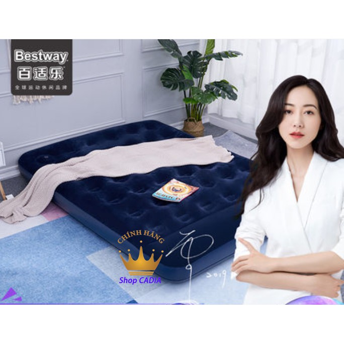 Nệm hơi Bestway đệm hơi Tặng kèm bơm điện 191cm*137cm*22cm