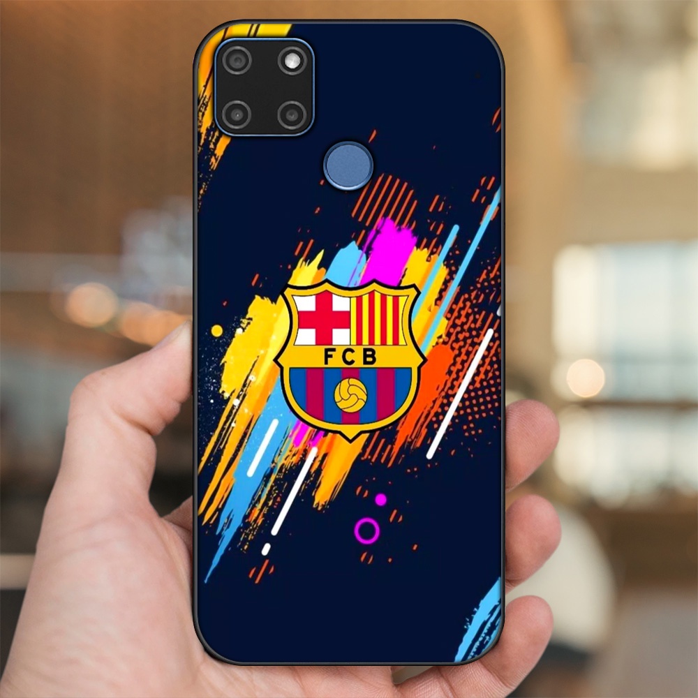 Ốp lưng Realme C12, C21Y viền đen in hình Barcelona Barca