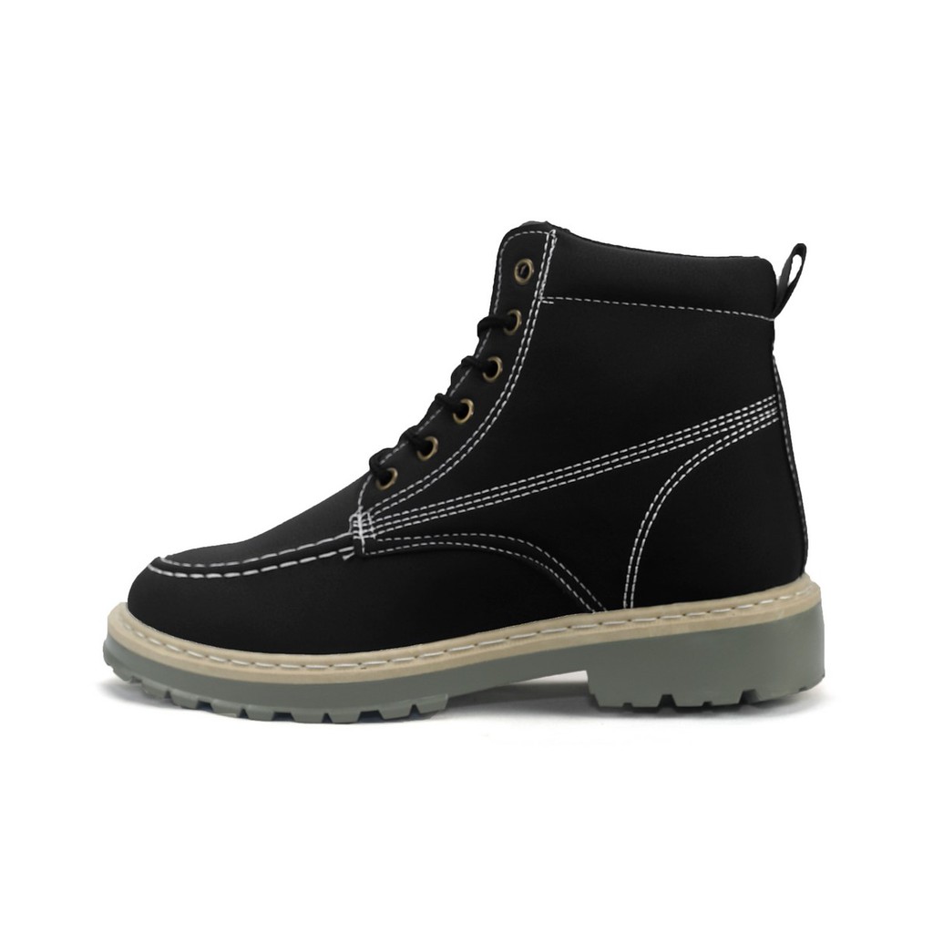 Giày Martin Nam Cổ Cao Siêu Chất Đen BCC008