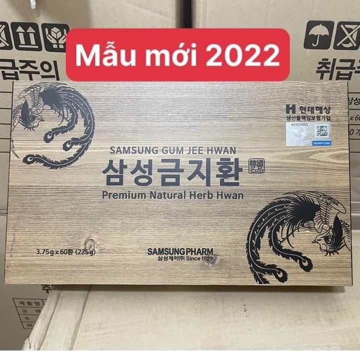 GIÁ SIÊU TỐT: 1 hộp An Cung Hộp Gỗ 60 Viên Samsung GumJeeHwan Hàn Quốc