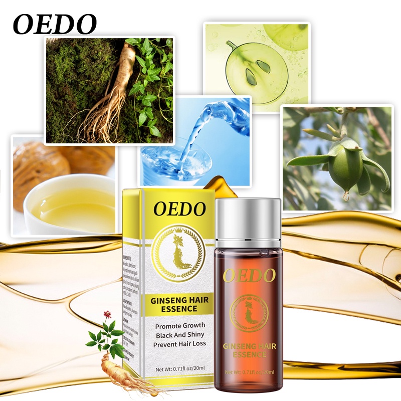 Set 2 serum tinh chất nhân sâm OEDO kích thích tóc mọc dày phục hồi chân tóc mạnh mẽ nhanh chóng