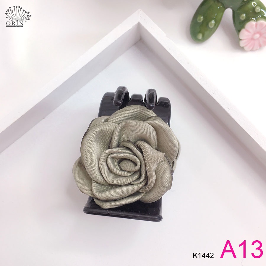 Kẹp tóc càng cua 5 răng đen, kẹp hoa thời trang cao cấp Orin K1442