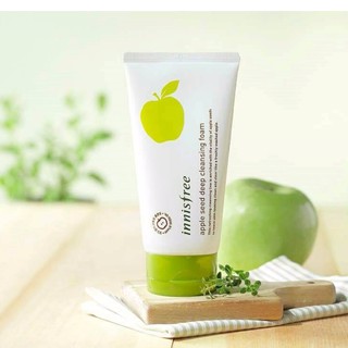 Sữa Rửa Mặt INNISFREE Apple Seed Deep Cleansing Foam Làm Sạch Sâu Loại Bỏ Da Chết Và Cặn Trang Điểm Hiệu Quả 150ml