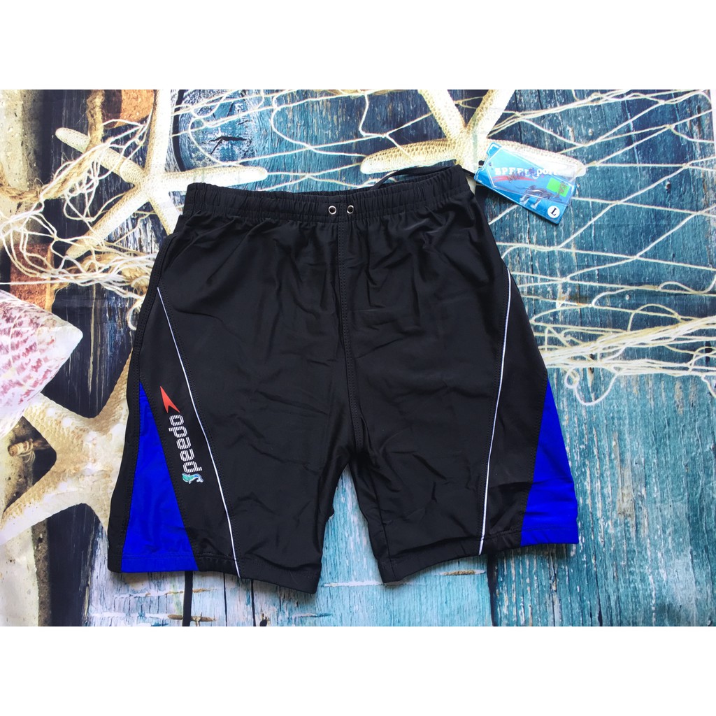 QUẦN BƠI LỬNG 881 ĐEN PHỐI SỌC CHÉO