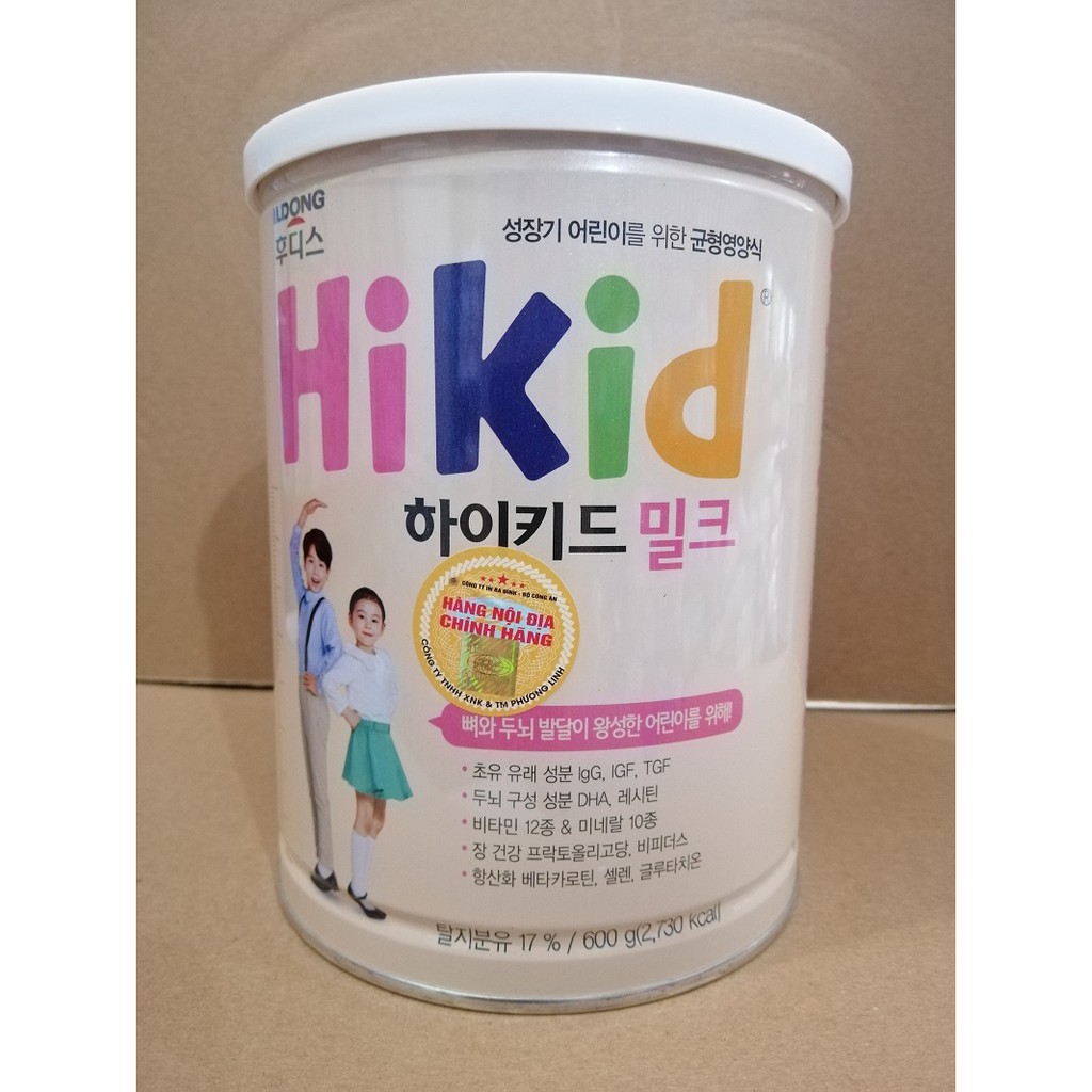 [TEM CHÍNH HÃNG] Sữa Hikid Vani - Hikid Socola - Hikid Tách Béo - Hikid Dê (600g-700g)