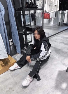 💧Áo Khoác Dù Form Lửng Phối Sọc