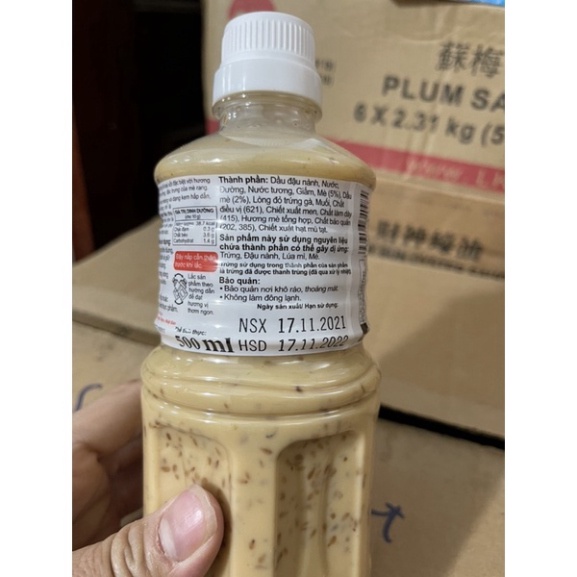 Nước chấm sốt mè rang Kewpie chai 500ml - Món ngon hơn với sốt mè rang