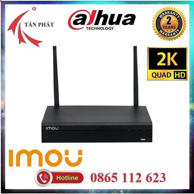 Đầu Ghi Hình WIFI Camera  IMOU (4 - 8 Kênh) NVR1104HS NVR1108HS DAHUA Độ Phân Giải 4M 2K 4K– Hàng Chính Hãng BH 24 Tháng