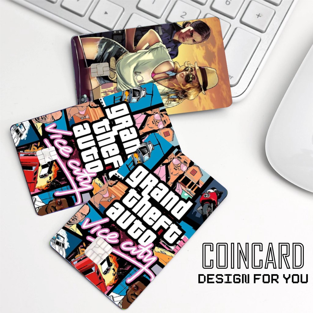 GRAND THEFT AUTO – GTA CARD  (Sticker dán Thẻ ATM, Debit ,Thẻ Từ, Thẻ Chung Cư) | COINCARD