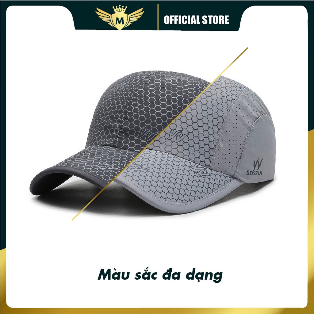 Mũ lưỡi trai thể thao SDSRUI họa tiết tổ ong kiểu mới bắt mắt