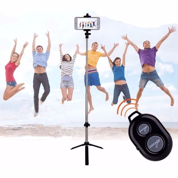 Gậy chụp ảnh selfie gấp gọn kết nối Bluetooth cho điện thoại | BigBuy360 - bigbuy360.vn