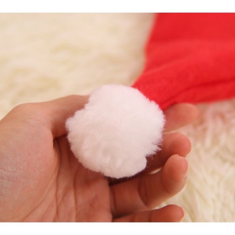 Mũ Nón Ông Già Noel vải dạ mỏng