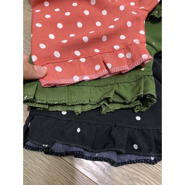 BỘ THUN ĐÙI BABYDOLL CHẤM BI G020 -MUA NGAY