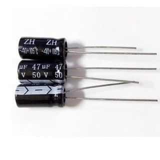 10 Tụ Hóa 47uF 50V 47uF/50V (10pcs/gói)
