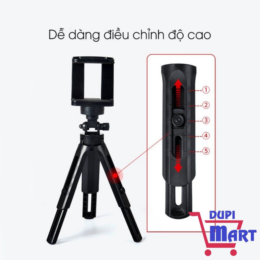 [TIỆN ÍCH] Tripod Điện Thoại Hỗ Trợ Chụp Ảnh Livestream Quay Video Xoay Nhiều Góc Độ Tiện Lợi - Giá Đỡ Điện Thoại 3 Chân