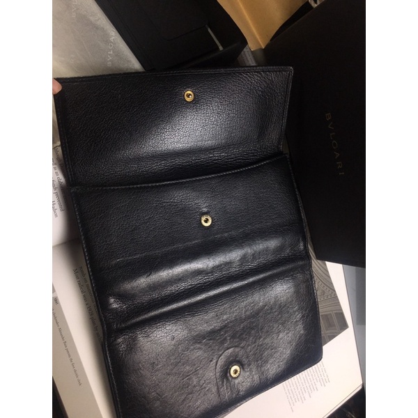 Ví bvlgari auth màu đen còn đủ pk