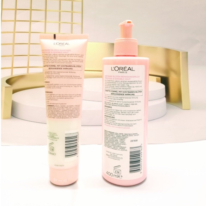 Sữa Rửa Mặt Loreal Skin Expert Đức Chiết Xuất Hoa Hồng Tươi Dành hàng Đức