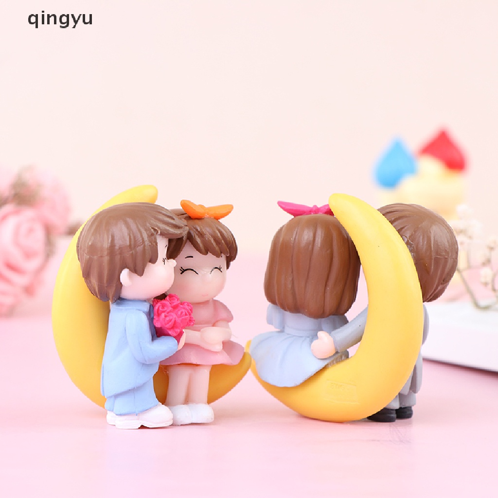 Qingyu Mô Hình Cặp Đôi Lãng Mạn Ngọt Ngào Trang Trí Đám Cưới