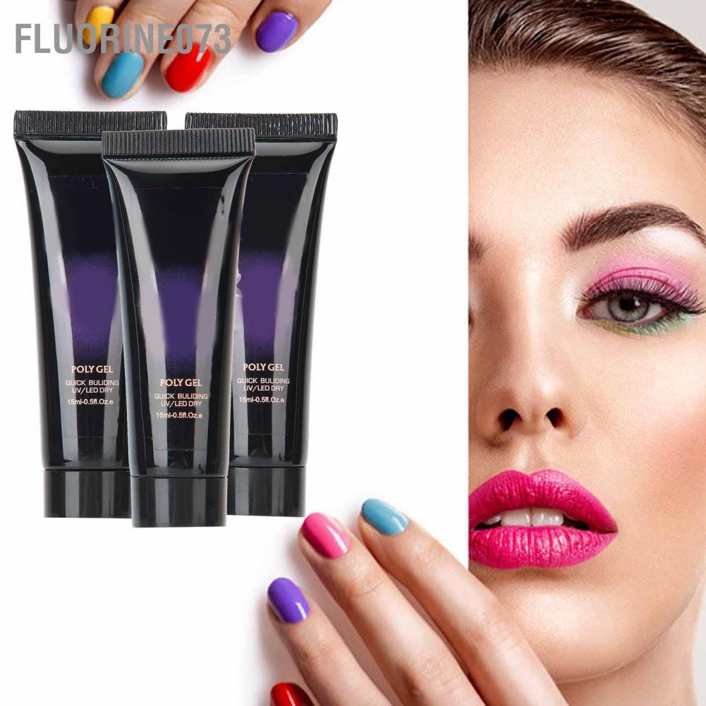 [Hàng mới về] 3 Tuýp gel nối móng sáng di động nhanh chóng cho nghệ thuật móng tay tự làm