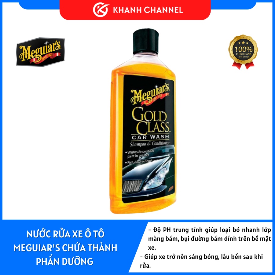 NƯỚC RỬA XE Ô TÔ MEGUIAR'S CHỨA THÀNH PHẦN DƯỠNG GOLD CLASS CAR WASH SHAMPOO & CONDITIONER