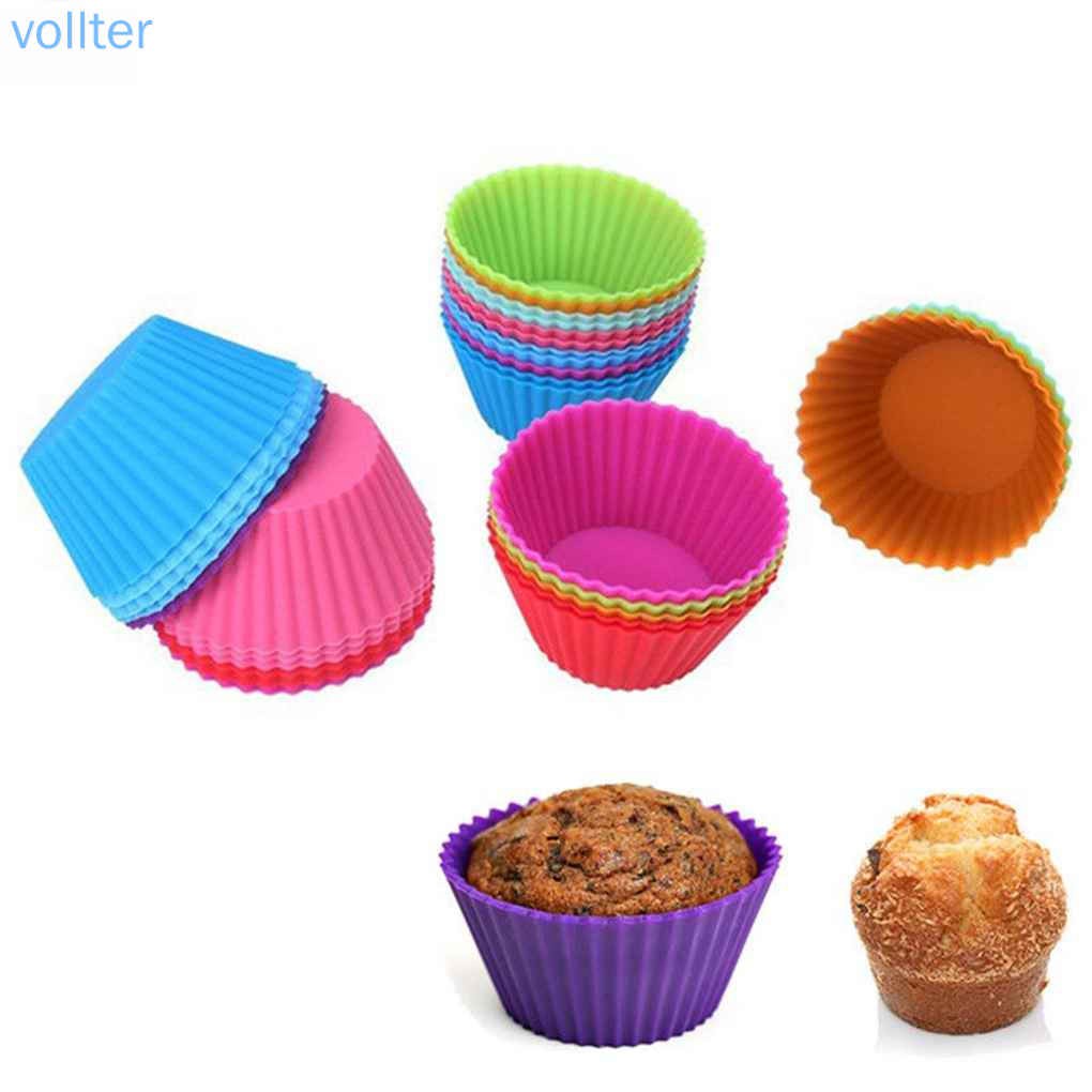 Set 1/12 đế cupcake làm bánh muffin tiện lợi